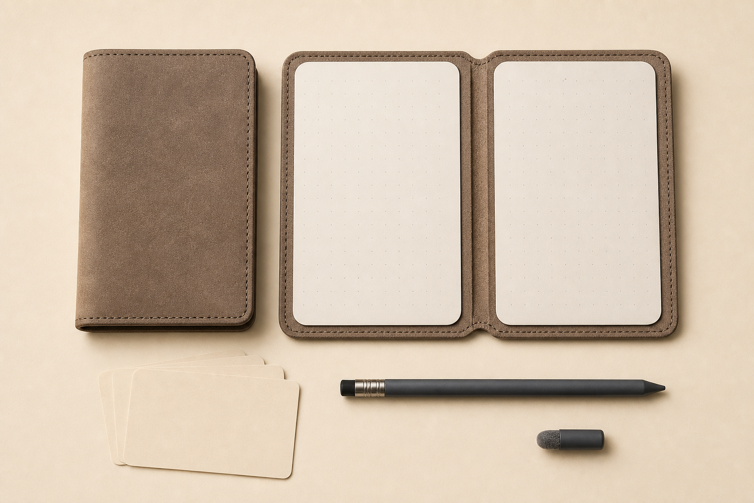 Magboard Wallet kit flatlay
